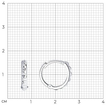Серьги SOKOLOV 94025117 вес 1.75 г серебро, без вставок купить,10644