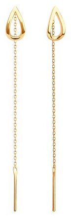 Серьги-цепочки SOKOLOV 0200483_s вес 0.98 г золото, без вставок купить,92278