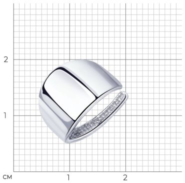 Кафф Diamant 94-127-02215-1 вес 1.43 г серебро, без вставок купить,NaN