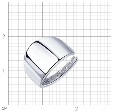 Кафф Diamant 94-127-02215-1 вес 1.43 г серебро, без вставок купить,NaN