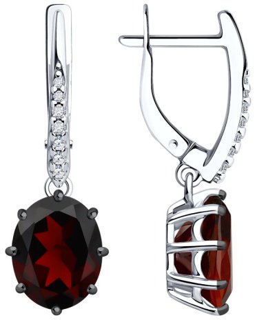 Серьги Diamant 94-321-02054-2 вес 3.85 г серебро, фианит купить,71820