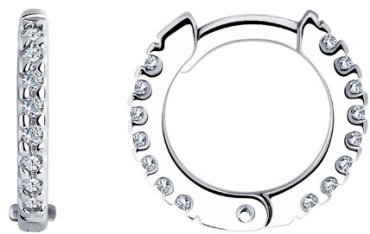 Серьги SOKOLOV 94025998 вес 1.19 г серебро, фианит купить,NaN