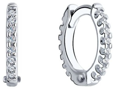 Серьги SOKOLOV 94025998 вес 1.19 г серебро, фианит купить,NaN