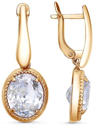 Серьги Красная пресня 33812771 вес 8.01 г серебро, фианит купить,41040