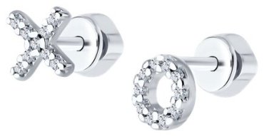 Серьги SOKOLOV 94026666 вес 1.26 г серебро, фианит купить,10698