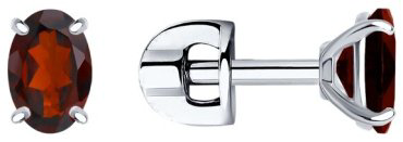 Серьги SOKOLOV 92021092 вес 1.23 г серебро, гранат купить,14869
