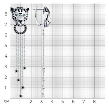 Серьги Diamant 94-121-02062-1 вес 11.64 г серебро, фианит, эмаль купить,76950