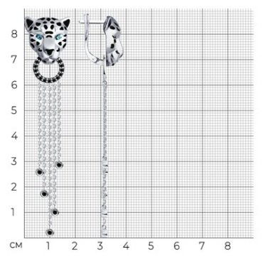 Серьги Diamant 94-121-02062-1 вес 11.64 г серебро, фианит, эмаль купить,76950