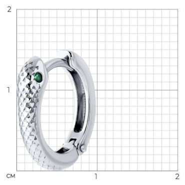 Серьги SOKOLOV 94170318 вес 1.26 г серебро, фианит купить,8696