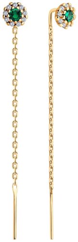 Серьги SOKOLOV 93022429 вес 1.32 серебро, фианит купить,15390