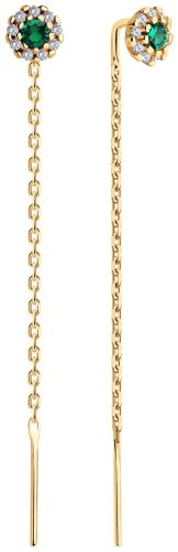 Серьги SOKOLOV 93022429 вес 1.32 серебро, фианит купить,15390