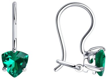 Серьги SOKOLOV 94020580 вес 0.93 г серебро, фианит купить,10500