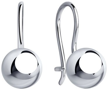 Серьги SOKOLOV 94023674 вес 1.83 г серебро, без вставок купить,NaN