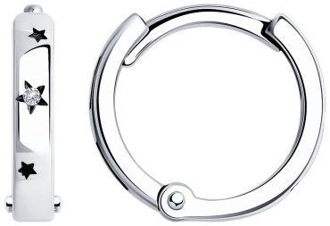 Серьги SOKOLOV 95020097 вес 1.48 г серебро, фианит купить,NaN