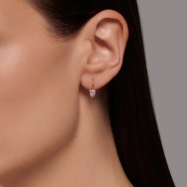 Серьги SOKOLOV 029812_1,1 вес 1.1 г золото, фианит купить,88239