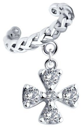 Серьги SOKOLOV 94170331 вес 1.13 г серебро, фианит купить,8329