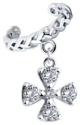 Серьги SOKOLOV 94170331 вес 1.13 г серебро, фианит купить,8329