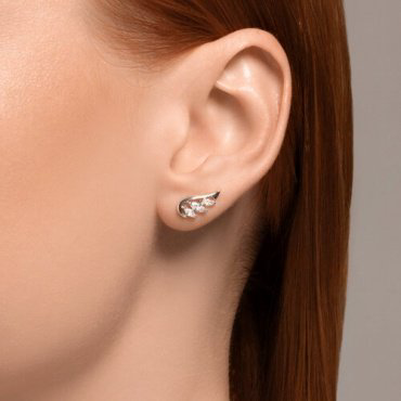 Серьги SOKOLOV 94026579 вес 1.27 г серебро, фианит купить,NaN