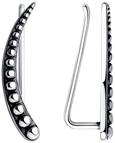 Серьги Diamant 95-120-01490-1 вес 1.13 г серебро, без вставок купить,10157
