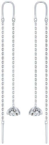 Серьги-цепочки SOKOLOV 94025666 вес 2.74 г серебро, фианит купить,13338