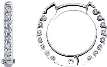 Серьги SOKOLOV 94025998 вес 1.05 г серебро, фианит купить,NaN
