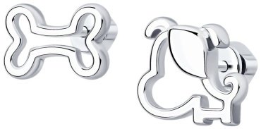 Серьги Diamant 94-122-00376-1 вес 2.68 г серебро, без вставок купить,9687