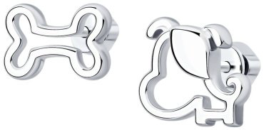 Серьги Diamant 94-122-00376-1 вес 2.68 г серебро, без вставок купить,9687