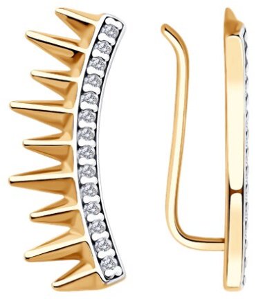 Кафф Diamant 93-120-02102-2 вес 1.69 г серебро, фианит купить,NaN