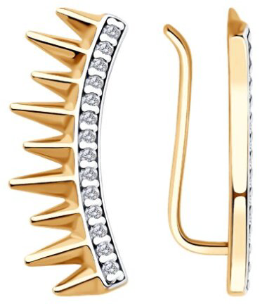 Кафф Diamant 93-120-02102-2 вес 1.69 г серебро, фианит купить,NaN