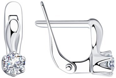 Серьги SOKOLOV 94020399 вес 0.99 г серебро, фианит купить,6233