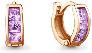 Серьги AQUAMARINE 43053Д вес 1.6 г серебро, фианит купить,20737
