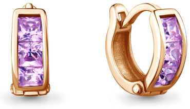 Серьги AQUAMARINE 43053Д вес 1.6 г серебро, фианит купить,20737