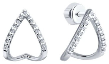 Серьги SOKOLOV 94026622 вес 2.22 г серебро, фианит купить,9866