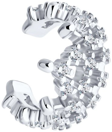Кафф SOKOLOV 94170324 вес 1.49 г серебро, фианит купить,NaN