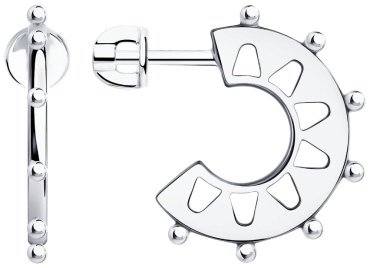 Серьги SOKOLOV 94024099 вес 4.6 г серебро, без вставок купить,58200
