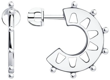 Серьги SOKOLOV 94024099 вес 4.6 г серебро, без вставок купить,58200