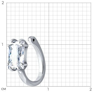 Серьги SOKOLOV 94170246 вес 0.67 г серебро, фианит купить,5483