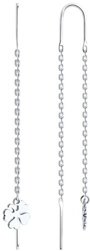 Серьги-цепочки SOKOLOV 94026512 вес 1.18 г серебро, без вставок купить,13338