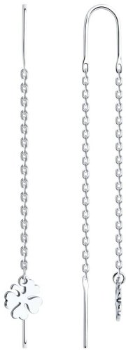 Серьги-цепочки SOKOLOV 94026512 вес 1.18 г серебро, без вставок купить,13338
