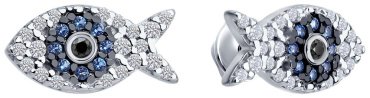 Пусеты Diamant 94-122-02186-1 вес 1.66 г серебро, фианит купить,13338
