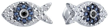 Пусеты Diamant 94-122-02186-1 вес 1.66 г серебро, фианит купить,13338