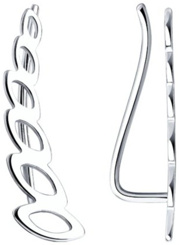 Кафф SOKOLOV 94021862 вес 0.8 г серебро, без вставок купить,6299