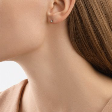 Серьги SOKOLOV 029476 вес 0.62 г золото, фианит купить,NaN