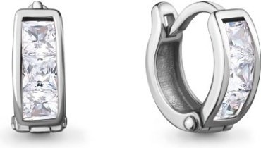 AQUAMARINE 43053А серебро, фианит купить,16621