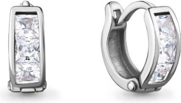 AQUAMARINE 43053А серебро, фианит купить,16621