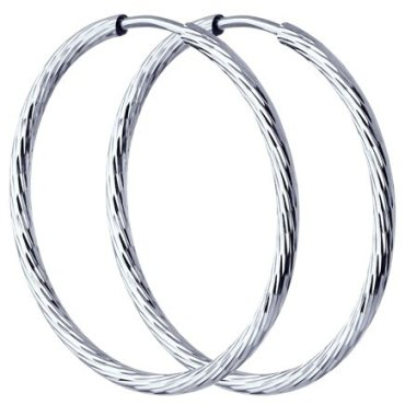 Серьги Diamant 94-124-01867-1 вес 1.95 г серебро, без вставок купить,12979