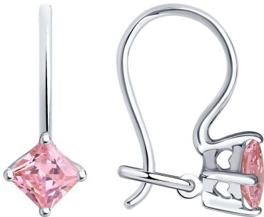 Серьги SOKOLOV 94020579 вес 1.05 г серебро, фианит купить,8899