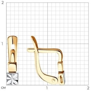 Серьги SOKOLOV 027749_0,99 вес 0.99 г золото, без вставок купить,88462