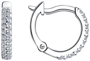 Серьги SOKOLOV 94020628 вес 1.56 г серебро, фианит купить,13826