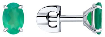 Серьги SOKOLOV 92022499 вес 1.23 г серебро, агат купить,NaN